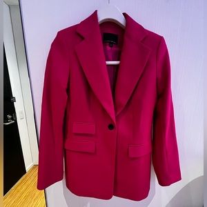 Lido sculpted wool blazer - peonie